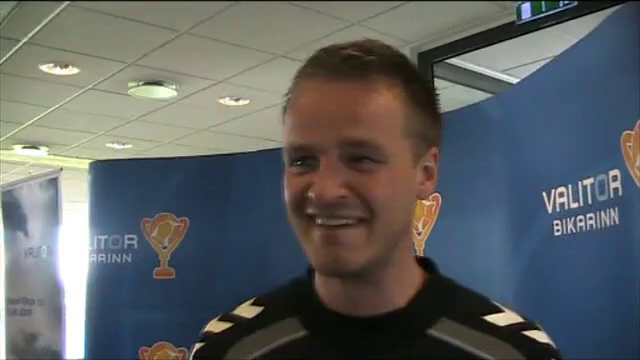 Jón Páll svaraði á ensku: Played fucking fantastic football
