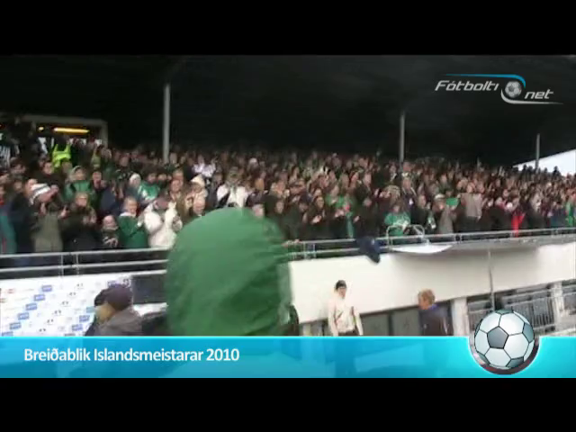 Breiðablik Íslandsmeistarar 2010 - sjáið fögnuðinn