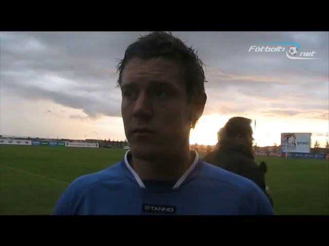 Óskar: Við kýldum boltanum bara fram