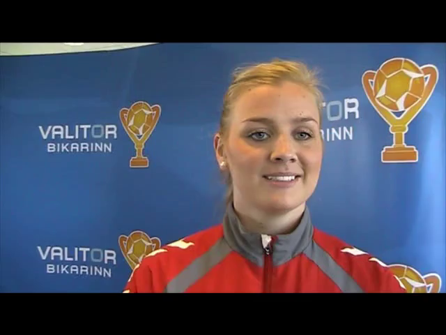 Pála Marie: Ætlum heim með bikarinn